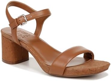 Naturalizer Womens Izzy Block Heel Ankle Strap Sandal