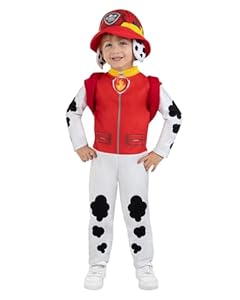 Funidelia Offizielles Marshall Paw Patrol Kostüm für Jungen mit Overall, Schwanz, Mütze und Rucksack, Paw Patrol Kinder Outfit, Karnevals- und Party-Kostüme – Größe 3-4 Jahre