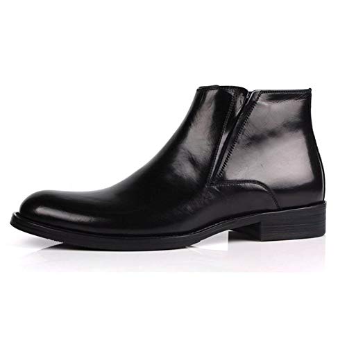 Feito à mão Botas de cano alto para homens com zíper e ponta de cano alto festa escritório clube sho