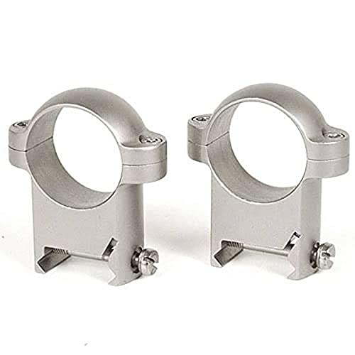 Burris Optics Weaver Style Zee Rings, Solid Steel, Top and Bottom Matched for Strength and Fit, 1 Inch, Low, Black Matte, Nickel (420085)