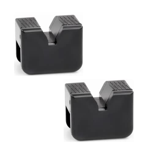 KickFun Universal Jack Stand Rubber Pads, Fits 2-3 Ton Jack Stands, Pinch Weld Jack Adapter Protector (2 Pack)