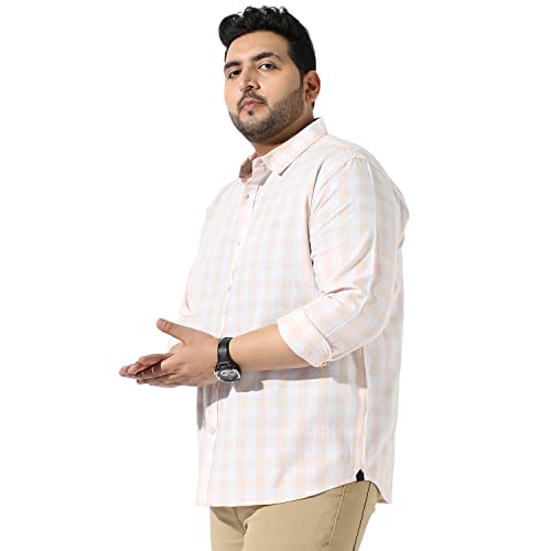 Image of Instafab Plus Men's Button Up Regular Fit Shirt for Casual Wear Modern Clothing Shirt Crafted with Regular Sleeve, Comfort Fit & High-Performance for Everyday Wear