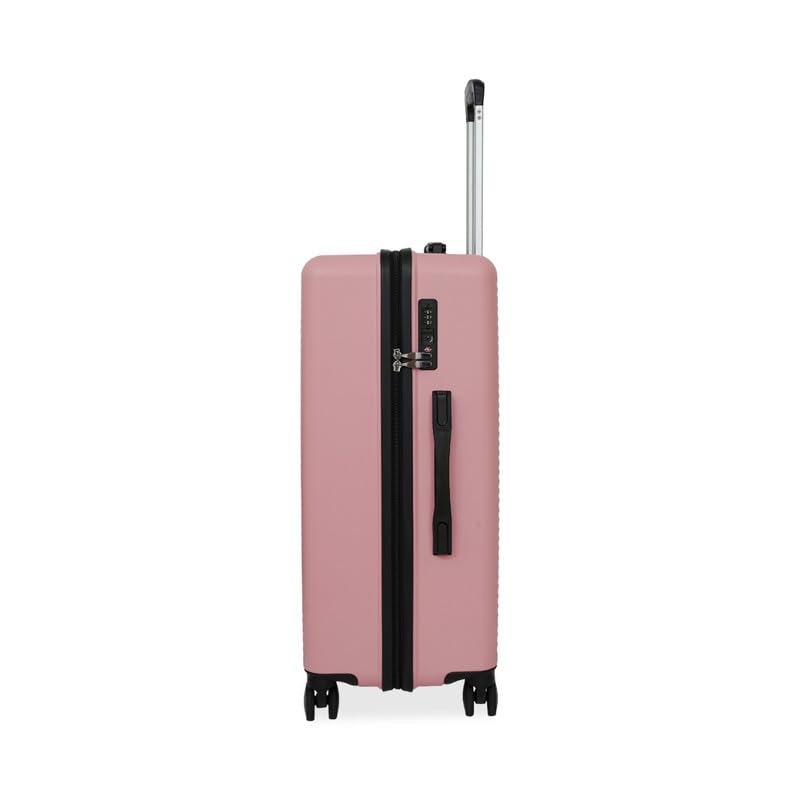 Image of United Colors of Benetton Large Hard Luggage Glide - Rose Pink | PC Check-in Trolley Bag | TSA Lock & 360 Spinner Wheels Suitcase | Telescopic Handle | Water Resistance | 75cm | 114L Capacity