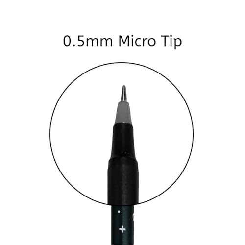 Image of Pentonic Cipher 0.5mm Ball Pen, Black Body Black Ink (Set of 10 x 3)