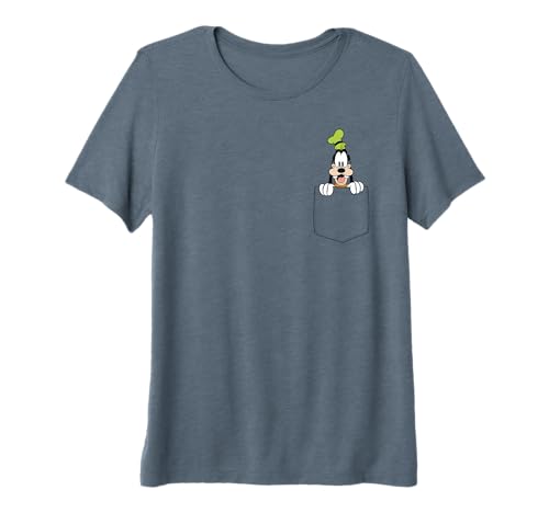 T-shirt Disney Goofy à poche premium idéal pour vos sorties décontractées et week-ends