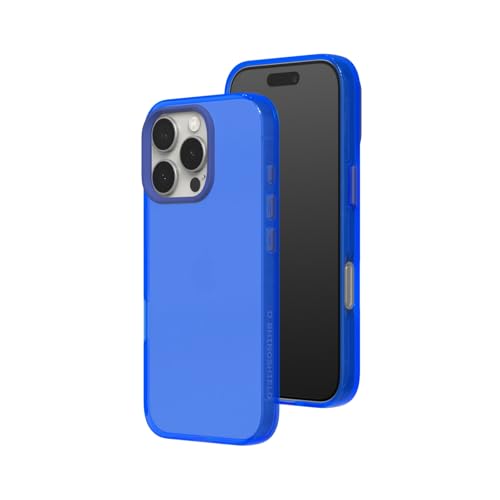 Coque transparente iPhone 16 Pro Bleu Saphir finition premium