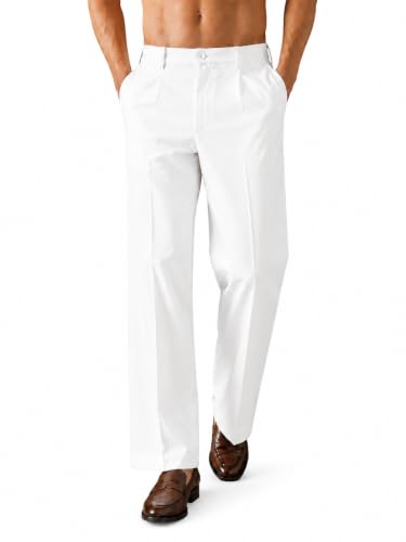 Image of Amazon Brand - INKAST Men Relaxed Fit Korean Pant | Formal Trousers | Straight Fit | Easy Wash | Office Wear