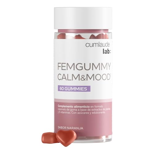 Cumlaude Lab - Femmgummy Calm & Mood, Complemento Alimenticio, Promueve el Bienestar Emocional,...