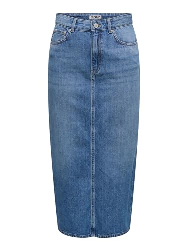 ONLY Female Jeansrock ONLLUMI Denim Midirock