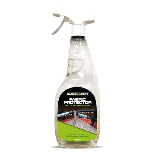 Garden Xpert Fabric Protector, 750ml, Unique Water-Based Coating, Repels Water and Stains, Easy-to-use Spray, For Use on Outdoor Fabrics, Tents, Gazebos, Awnings and Clothing, PFC Free.