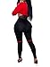 Uni Clau Women's Sheer Mesh Two Piece Jumpsuits See Through Long Sleeve Bodysuit Skinny Long Pants Club Romper Red 2XL