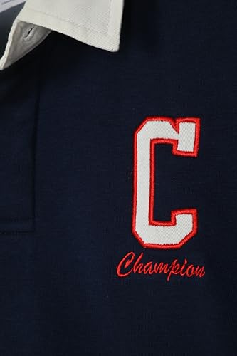 Champion Boys Long Sleeve Polo Shirt Athletic Casual Top Rugby Polo for Kids2