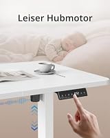 FEZIBO Höhenverstellbarer Schreibtisch mit USB-C&USB-A Ladeanschl 140x70cm – Ansicht 7