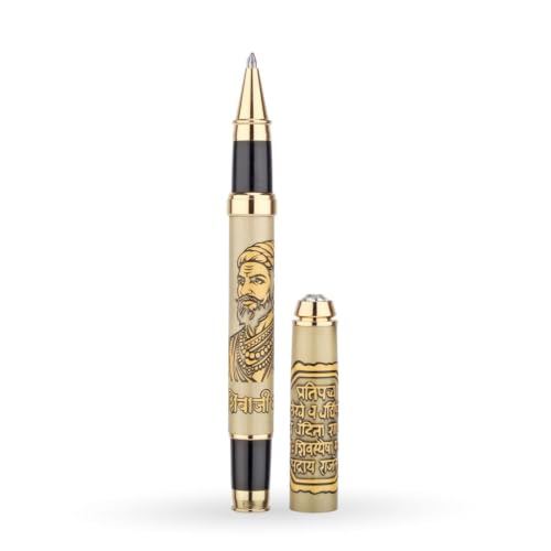 Image of Chhatrapati Shivaji Maharaj Premium Metal Pen | Royal Maratha Edition | Maharashtra Swaraj Pen | Inspirational Warrior Pen | Elegant Gift for Men, Professionals & History Enthusiasts