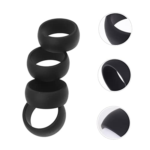 Anillos deportivos de silicona para hombres 4 piezas miniatura 7