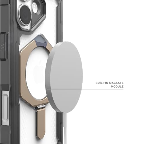 Image of Urban Armor Gear UAG Plasma XTE Magnetic Compatible & Kickstand, Rugged Shockproof Anti-Slip Military Grade Protective Case /Cover Designed for iPhone 17 (2025) - Ash /Titanium