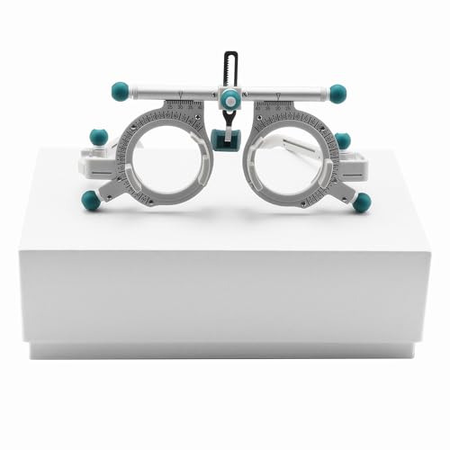 Image of BestParts Professional Optical Trial Lens Frame Eye Optometry Test,50g | Ultralight Titanium Universal Adjustable Optometry Optician Trial Lens PD 48-80MM,for Hospital Clinic School Optical Store