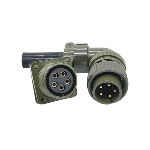 Conector circular 5015 MIL STD 18-10P con enchufe MS3108A resistente de 1 pieza 5