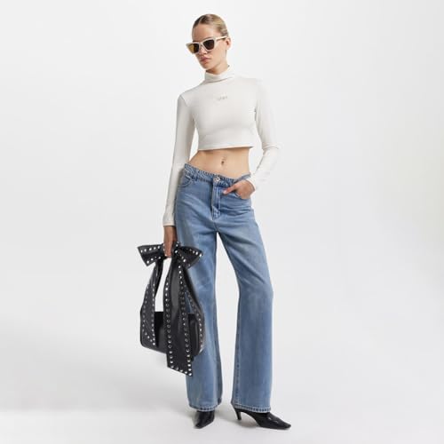 Studded Purse,Y2K Shoulder Bag for Women Bow Knot Crossbody Bags Trendy Clutch Purse Hobo Handbag 20253