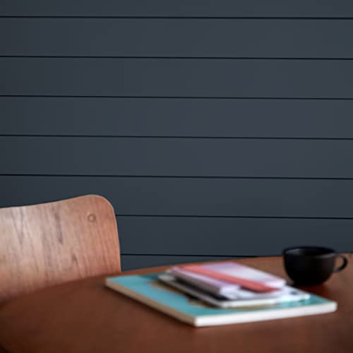 Timeline Midnight Navy Shiplap Engineered Wood Wall Paneling, 3/8 in. 5.5 in. x 72 in. (6-Brds, 16.5 SF/Pkg)