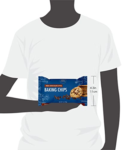 ChocZero Milk Chocolate Chips - No Sugar Added, Low Carb, Keto Friendly, Gluten Free - for Baking Keto Diet Cookies and Dessert (2 Bags, 14 Ounces Total)
