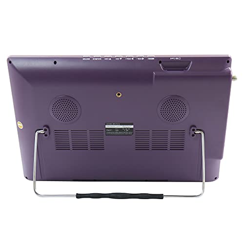 Image of beFree Sound Portable Rechargeable 14 Inch LED TV with HDMI, SD /MMC, USB, VGA, AV in /Out and Built-in Digital Tuner in Purple