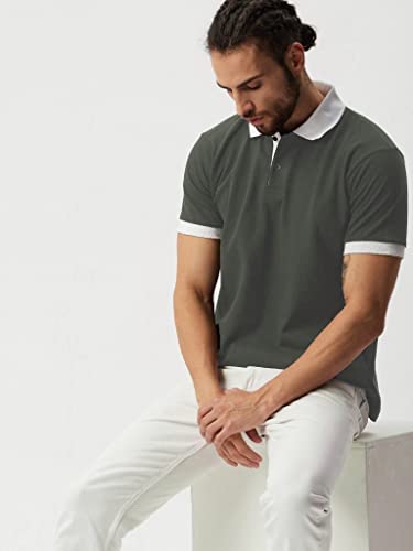 Image of DHRUVI TRENDZ T-Shirt | Regular Fit Polo T-Shirt for Men | Plain T Shirt | Casual T Shirt for Men | Men T Shirt | Men T Shirts Stylish | Half Sleeve T Shirt