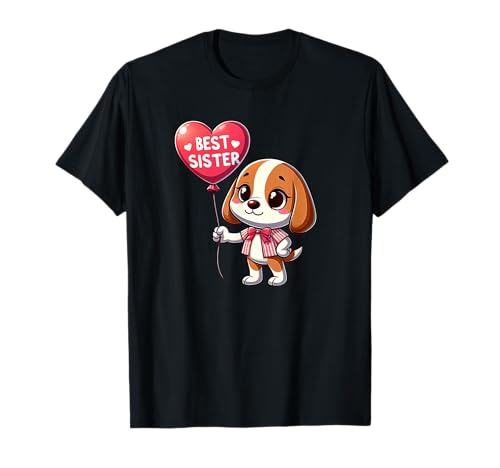 Beagle Best Sister Dog Funny Family T-Shirt