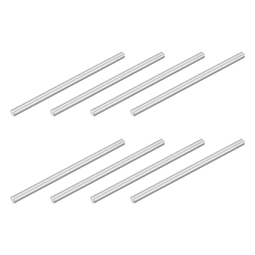 uxcell 8Pcs M5 x 100mm 304 Stainless Steel Dowel Pin, Cylindrical Shelf Support Peg Pin Parallel Pin Fastener for Mechanical Manufacturing, Industry, Furniture Installation, Silver