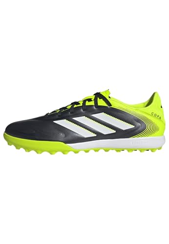 Adidas Unisex Adulto Copa Pure III League Turf Football Boots, Core Black/Cloud White/Lucid Lemon, 45 1/3 EU