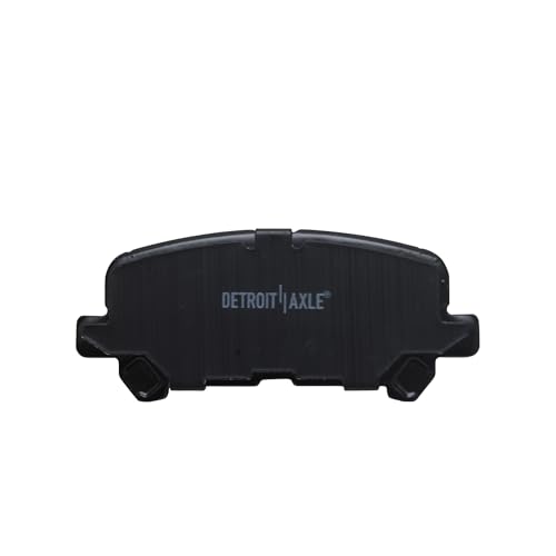 Image of Detroit Axle - Rear Brake Pads for 2011-2017 Honda Odyssey, 2009-2014 Pilot, 2007-2013 MDX, 2010-2013 ZDX, Ceramic Brake Pads w /Hardware Replacement
