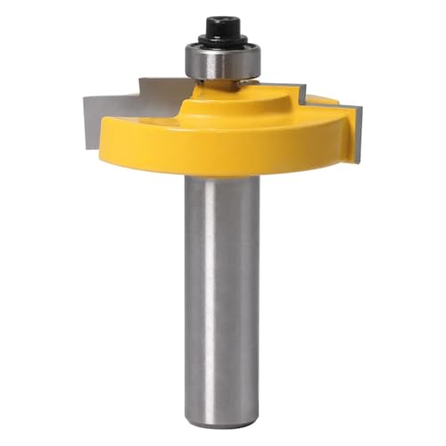 1 Fraise à Bois à Pointe en carbure for Cadre Photo, Tige de 8 mm, Tige de 12,7 mm, for Moulage à feuillure étagée, Outil de Coupe du Bois(8mm Shank)