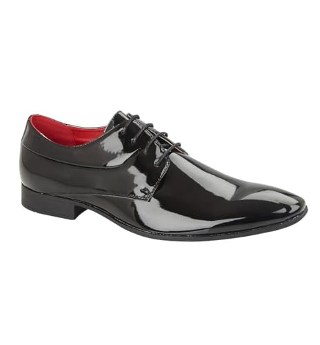 Zapatos de charol de alta calidad A2Z para hombre, diseño formal con acabado brillante y elegante