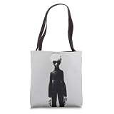 Skinny Bob Alien Standing in Classic Retro Style Tote Bag