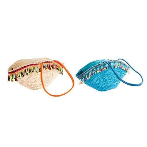 Bolso Capazo de Mimbre con Cremallera, de Hogar y Mas - A