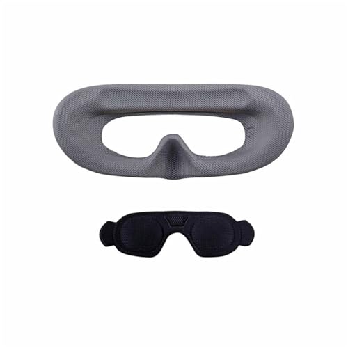 Face Cushion Cover/Lens Protection Cover for DJI Goggles 3,Sponge Foam Pad Face Padding/Lens Cap Flight Glasses Accessories (Grey+ dust Cover)