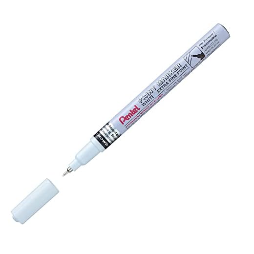 Pentel - Marcador permanente Paint Marker. Punta fina. Tinta en color blanco.