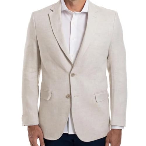 Blazer Masculino Linho Sofisticado Empório Colombo - 50 - Natural