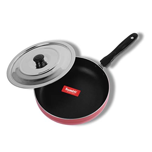 Image of Sumeet 2.6mm Non stick Fry Pan - 2 Ltr - 24cm Dia (Red)