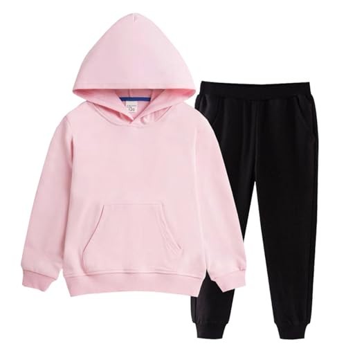 Kid Jogger Set Boys Girls Clothes Fleece Pullover Hoodie Full Zip Hooded Sweatshirt Sweatpants Sets Casual Sweatsuit