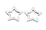 New Stainless Steel Silver Star Ear Cuff Earring Cartilage Clip On No Piercing by AIEDE