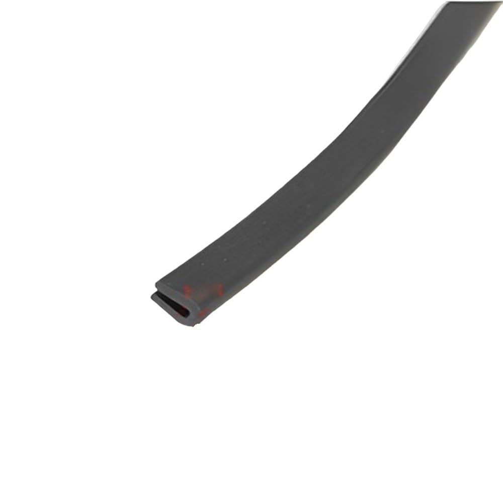 U-Shaped Seal Strip 1pc Rubber U Channel Trim, Door Edge Seal Strip Protector Shape Weather Stripping(3MM*5MM*1MM*5METERS)