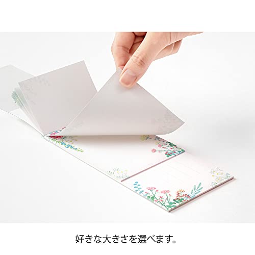 ミドリ 一筆箋 花束柄 89517006