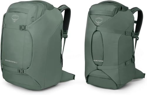 Osprey Sojourn Porter 65L Travel Backpack - Carry-On Compliant Luggage with StraightJacket Compression and Padded Laptop Sleeve - Durable Pack for International or Urban Travel, Koseret Green - image 7