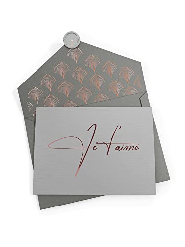 Joli Coon - Carte Je t'aime - con sobre y sello de cera - Tarjeta de San Valentín Cover