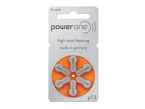 Power One by Varta 13 / PR48 / P13 1,45V Hearing Aid Battery - Mercury Free - 1x Blister