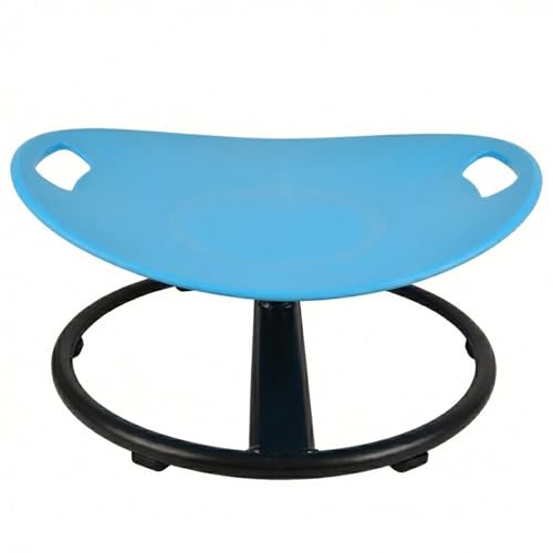 TopHomer Sensory Spinning Chair for Autism - 360° Swivel Seat for ADHD Kids 3-8 Years, Safety Handles & Non-Slip Base, Indoor Outdoor Motion Sickness Relief (Blue)