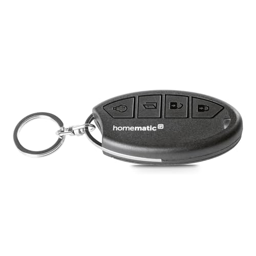 Homematic IP Smart Home Schlüsselbundfernbedienung – Zutritt, Funk-Fernbedienung, Zubehör für Ihr Homematic IP Türschlossantrieb mit App-Funktion, öffnet, schließt und verriegelt Smart Lock, 142561A0