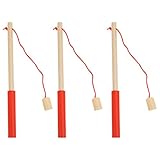 NUOBESTY 3 Stücke Holz Kinder Magnetische Angelpfähle Kinder Pädagogische Spielzeug Magnet Angelruten Fischspielzeug Kinder Angeln Spiel Spielzeug, KGC17TH42W0546R3G95LEMY, 16.5x14x1.3cm., Rot