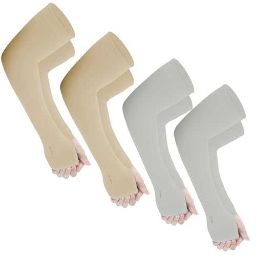 Image of Yuneek Arm Sleeves For Men & Women UV Sun Protection, UPF 50 Cool Arm Hand Cover Unisex For Bike ride,Golf,cricket,cycling,yoga,gym Sports